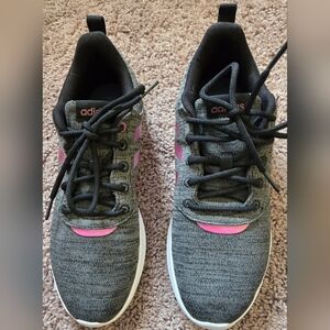 Adidas Women's Gray and Pink Sneakers